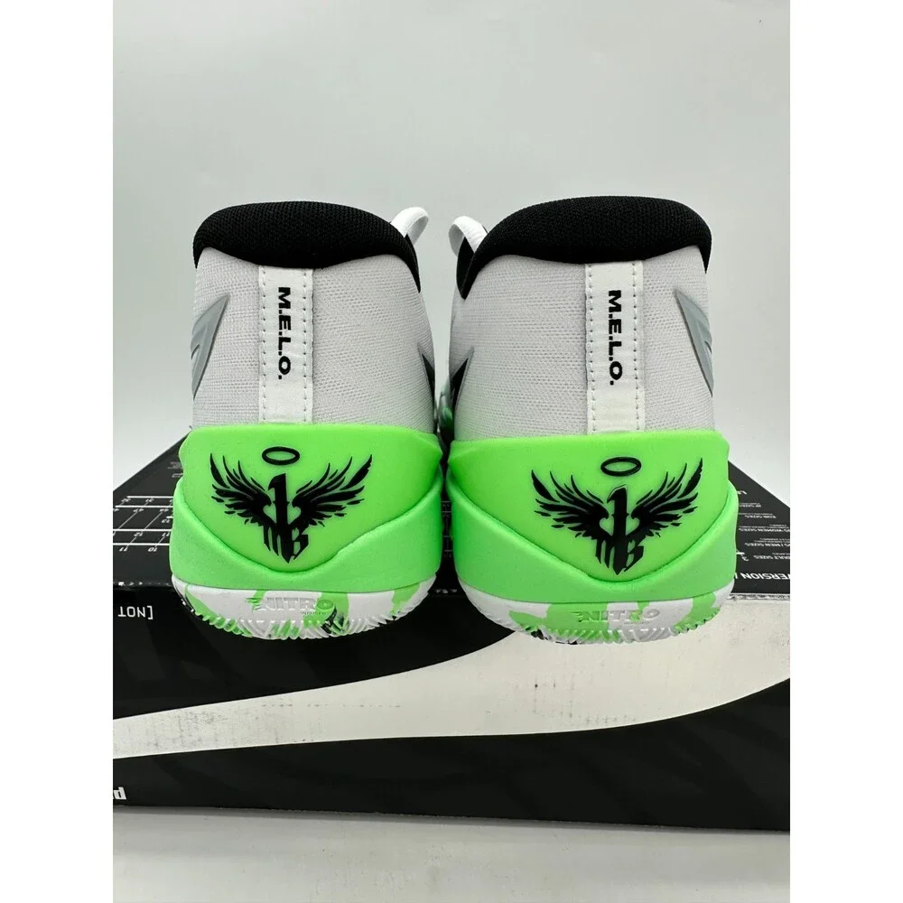 Puma MB.02 Men's Size 11.5 White Green basketball Athletic Shoes 379408 01